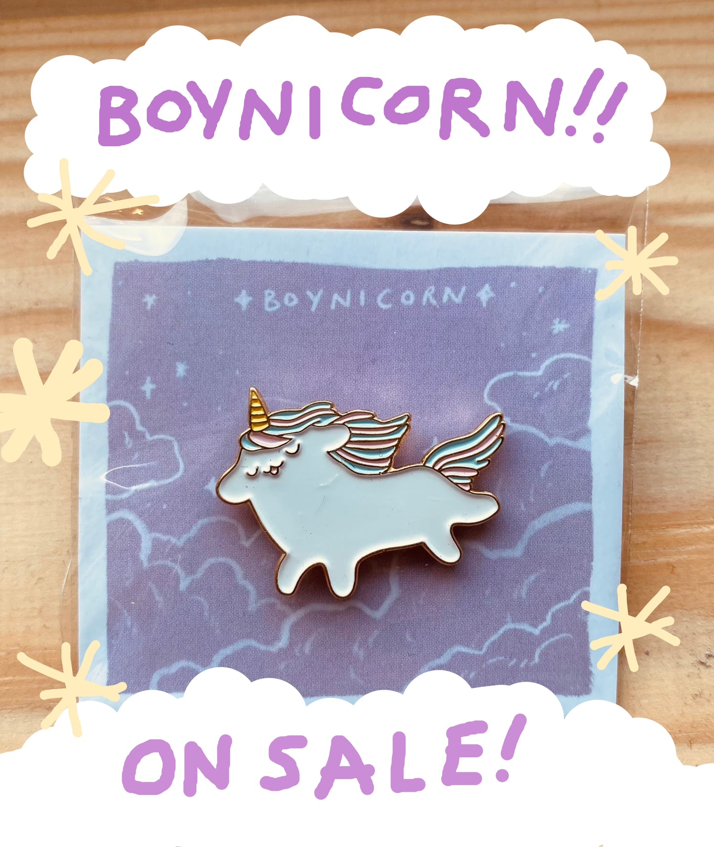 Boynicorn Enamel Pin