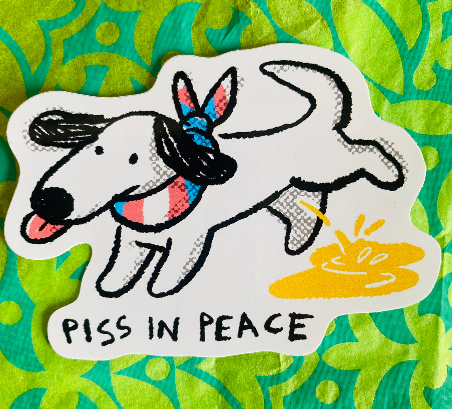 Pee In Peace Sticker