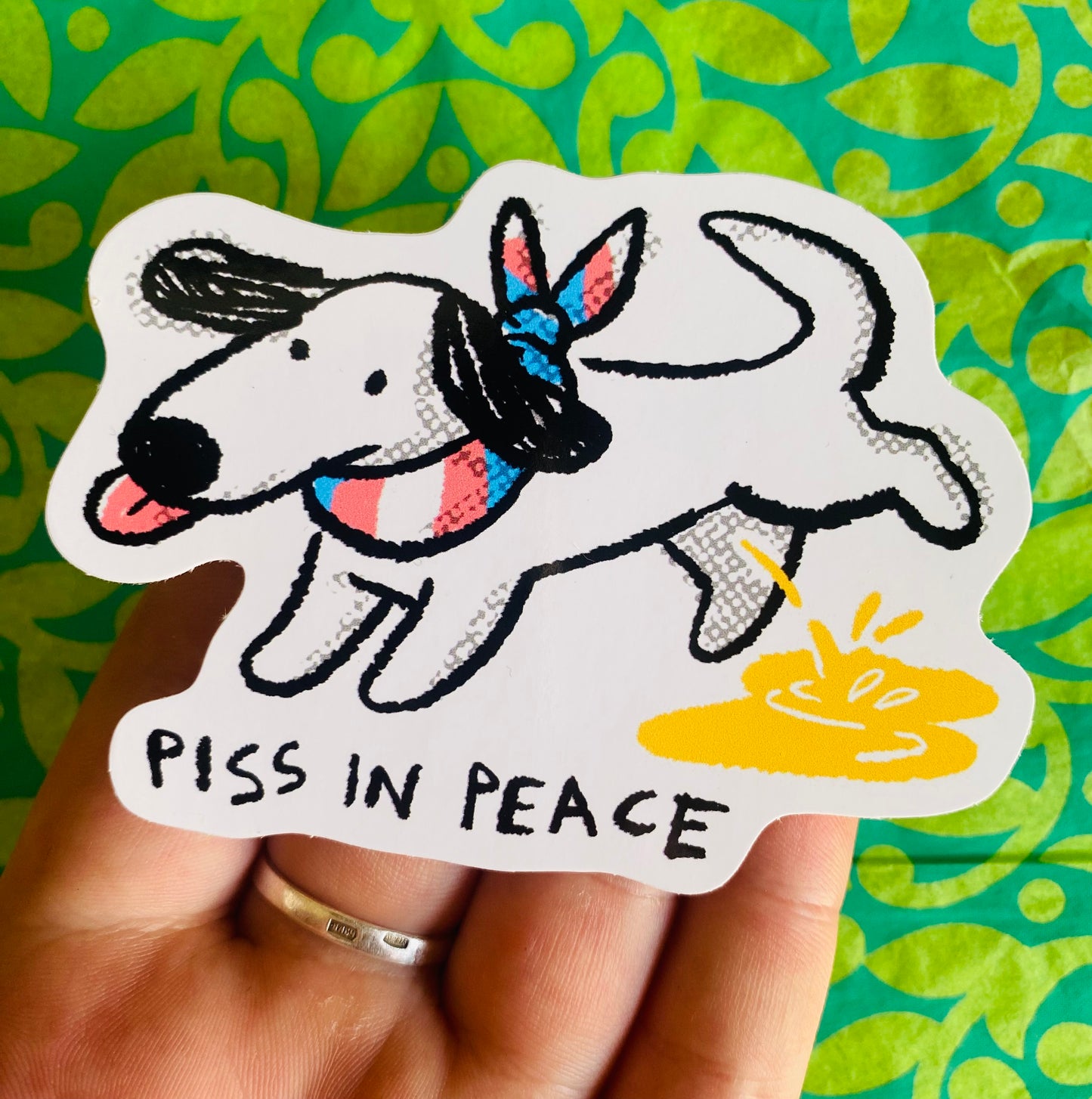 Pee In Peace Sticker