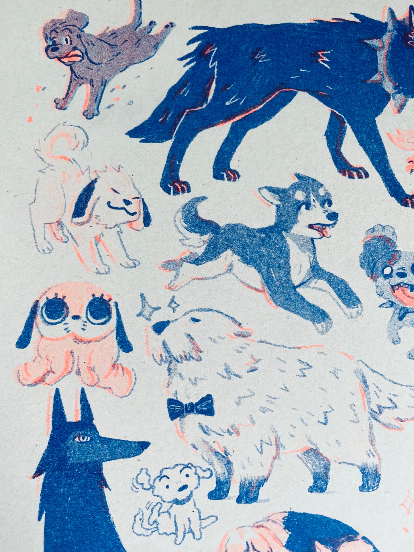 Anime Dogs Risoprint